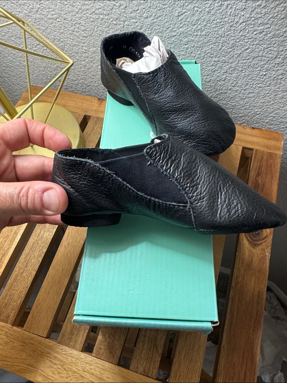 Sodanca Child Black Leather Slip-On Jazz shoe. - NEW multiple sizes available